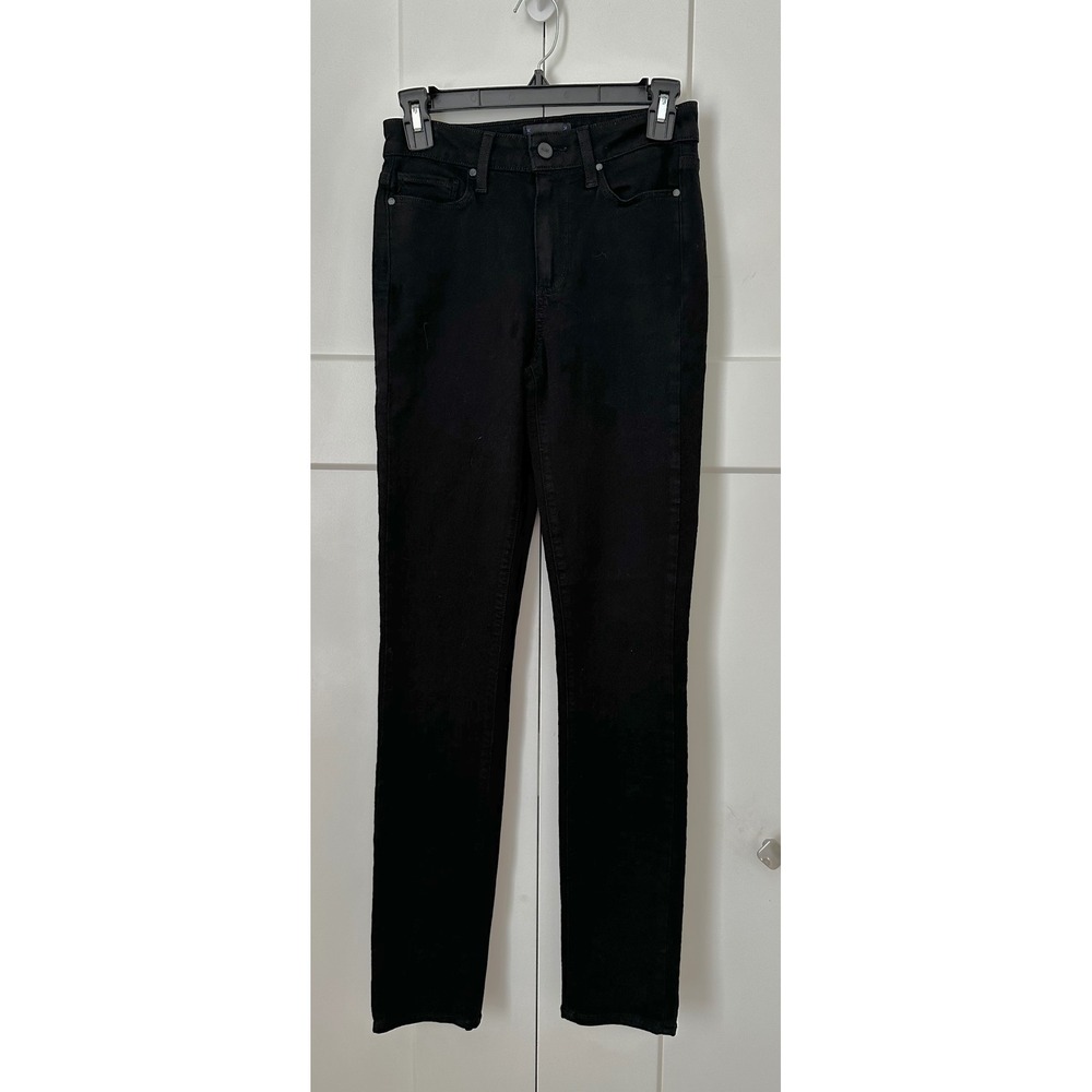 Paige Transcend Hoxton High Rise Skinny Jeans Black Size 25